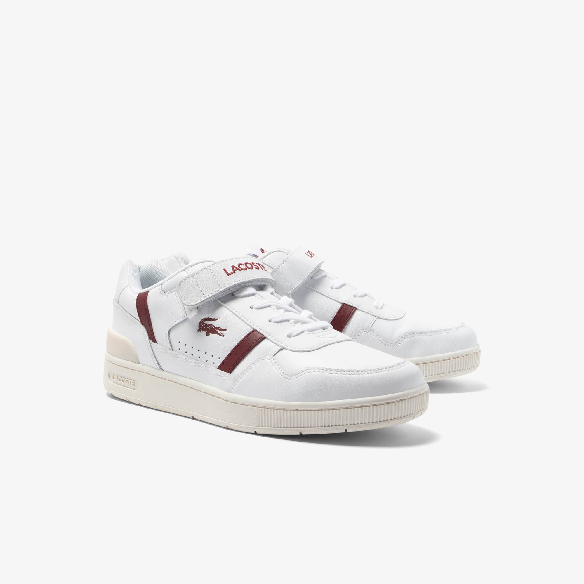 Damen-Sneakers T-CLIP VELCRO aus Leder Sneakers - Weiss - Lacoste - Damen