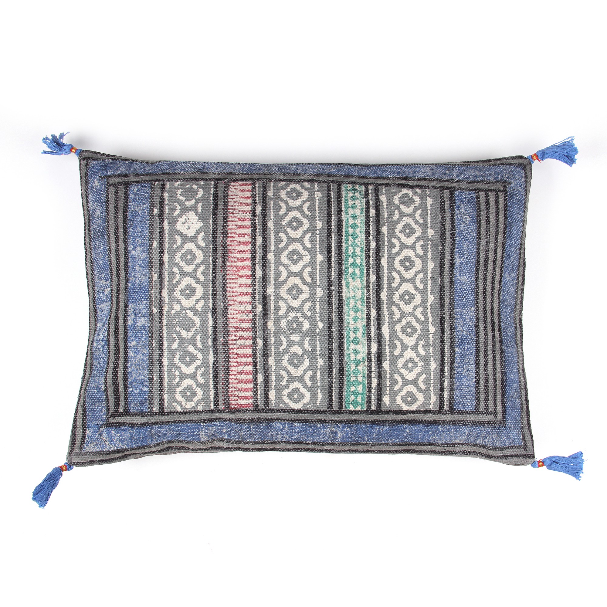 Kissen 'Ireby', blau, multicolor, B 60 cm, H 40 cm von fischer's lagerhaus