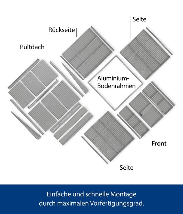 Hörmann Berry-Gerätehaus Classic-P Typ 2,