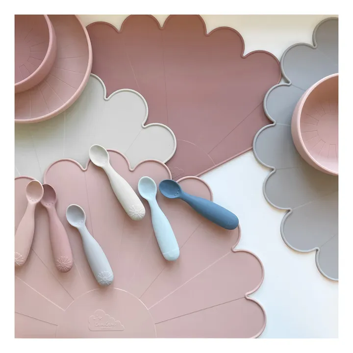 Cam Cam Cuillère Rainbow en silicone - Set de 2 | Bleu marine