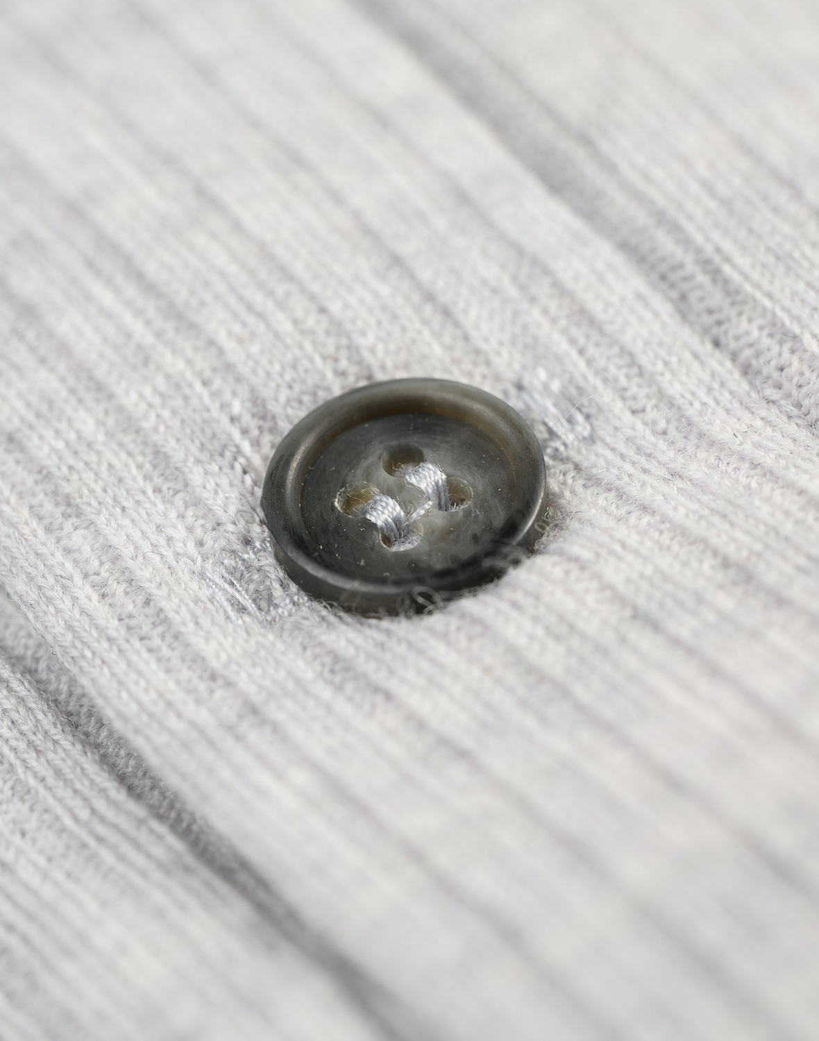 Shirt met knopen van merinowol voor heren