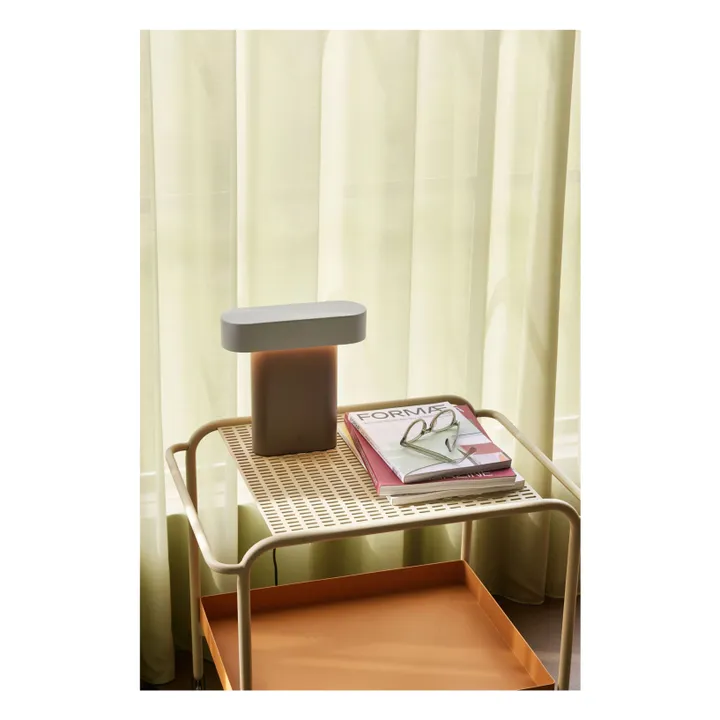Hübsch Lampe à poser Sleek | Gris