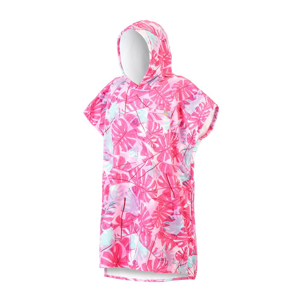 After Essentials BIG LEAVES - Poncho burnt pink