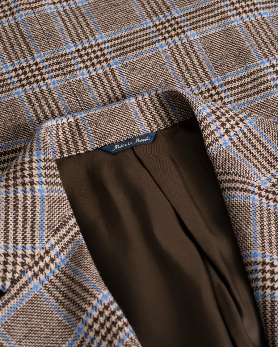 Gabo Naopli Checked Wool Blazer Beige/Blue 50