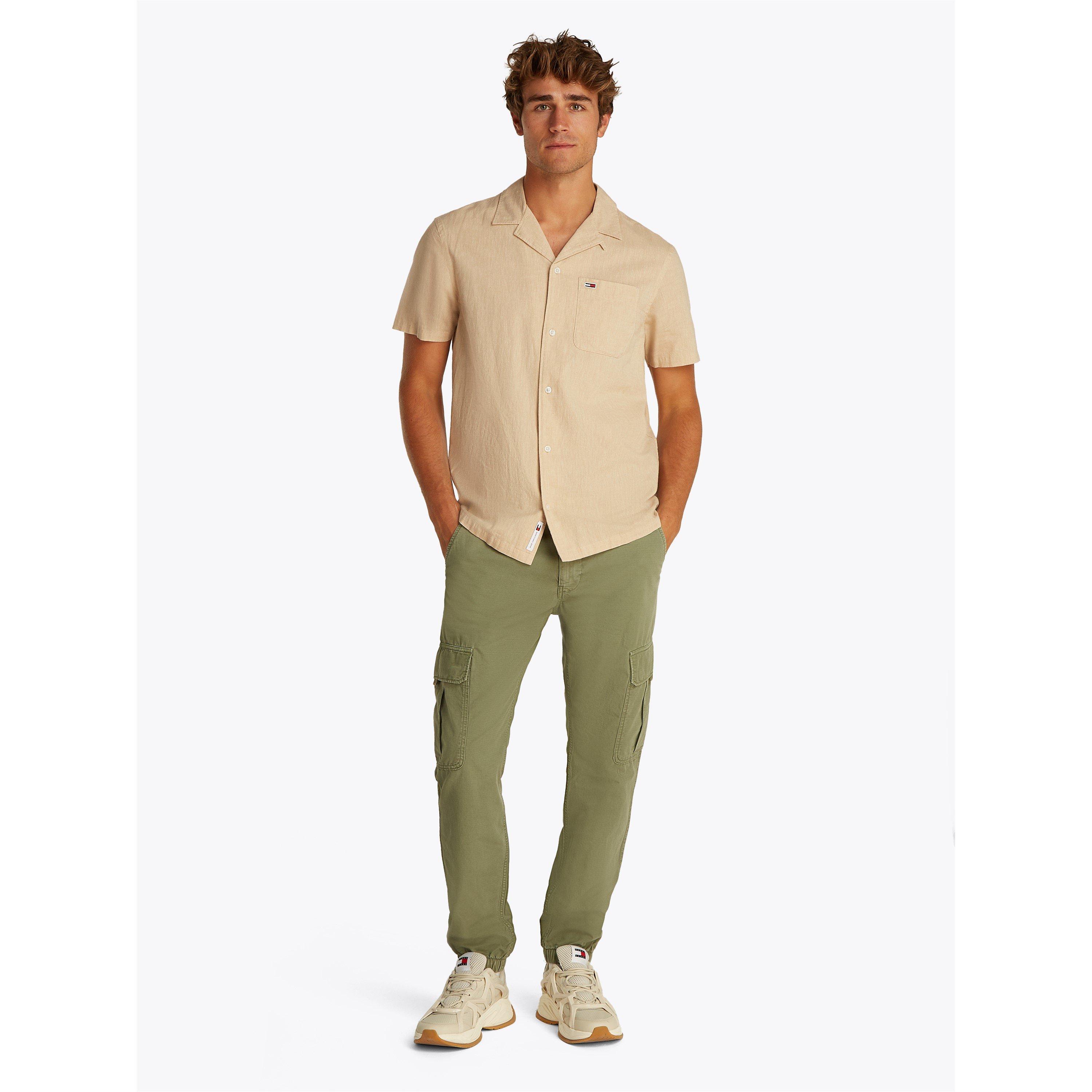 Tommy Jeans TJM LINEN BLEND CAMP SS EXT