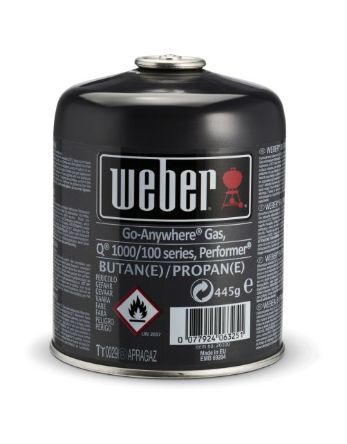 Weber Gasbusje Q 100\/1000. Q 120\/1200. Performer Touch-N-Go - Barbecue -