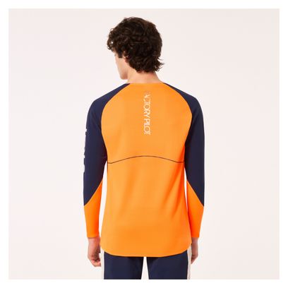 Maillot Manches Longues Oakley Maven Scrub Orange/Bleu