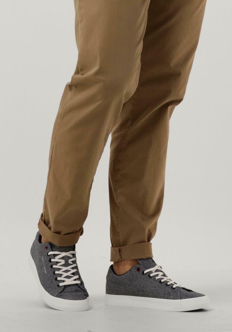 TOMMY HILFIGER blauwe tommy hilfiger lage sneakers th hi vulc core low chambray