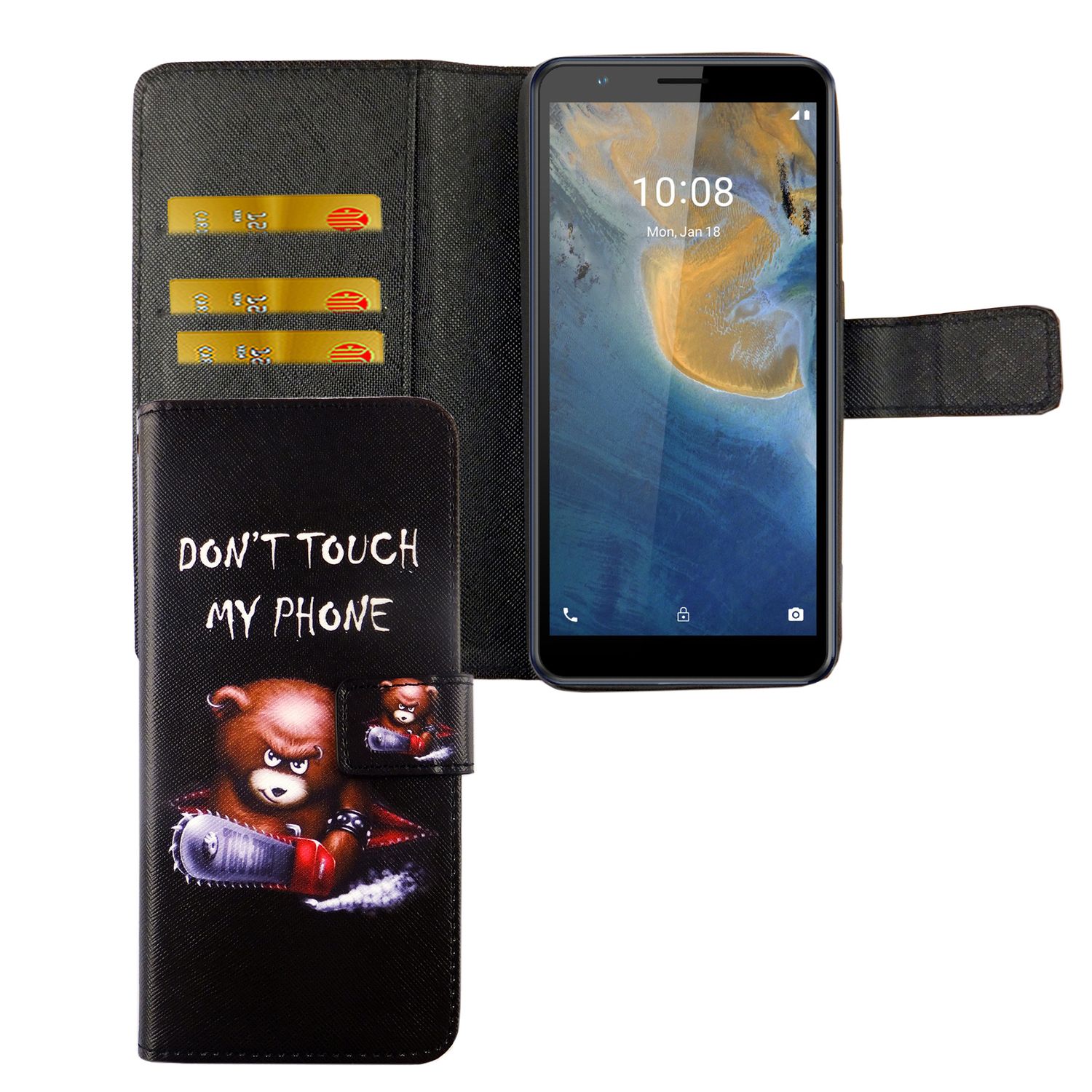 Handyhülle für ZTE Blade A31 Case Cover Schutztasche Schutzhülle Bookstyle Neu