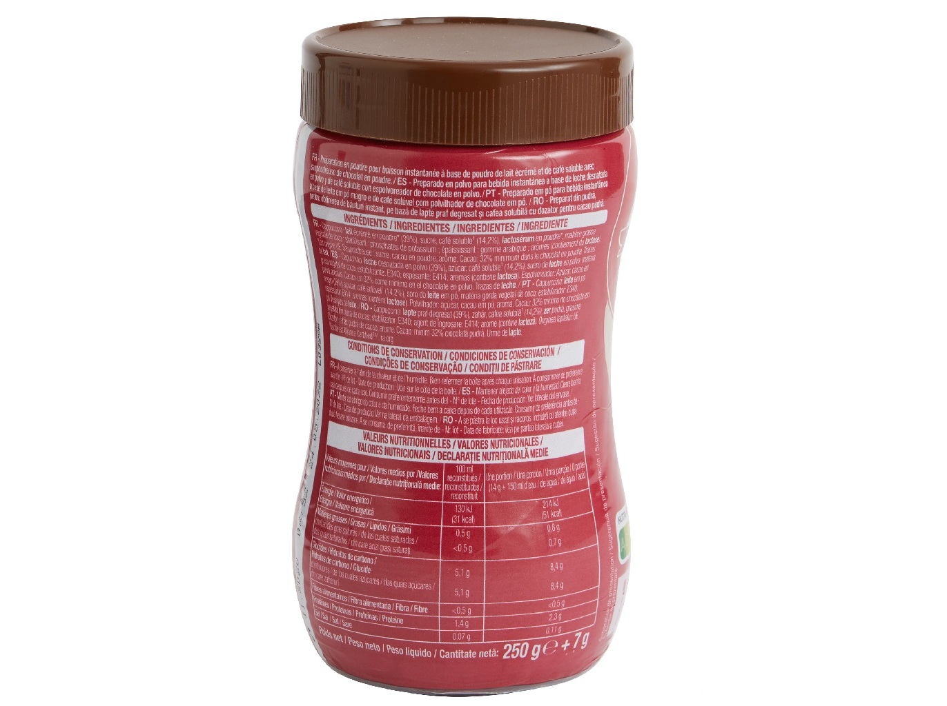 CAPPUCCINO AUCHAN 250G
