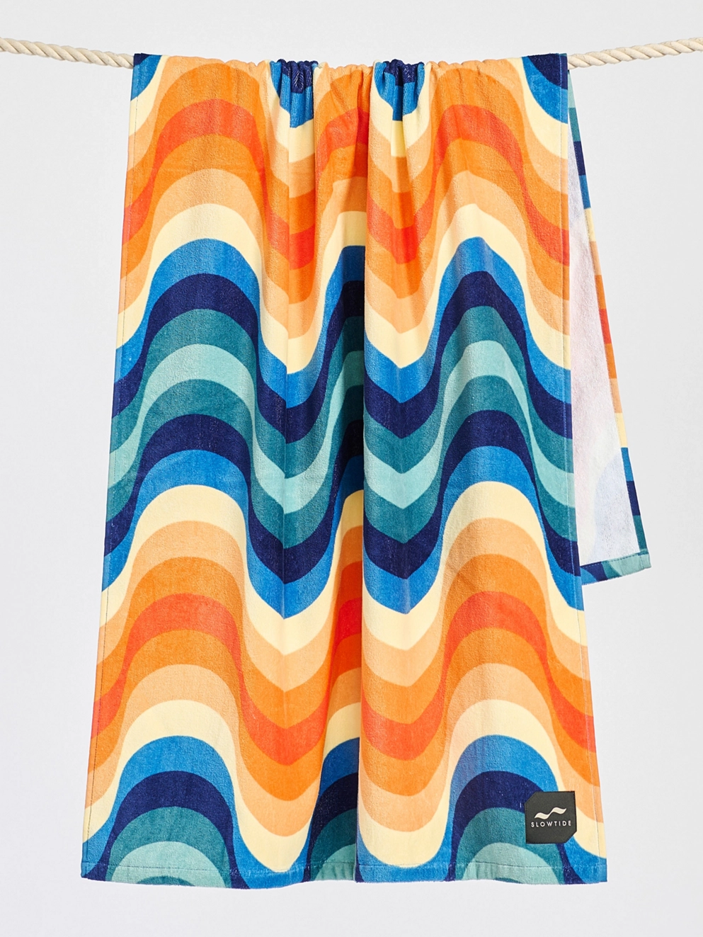 Slowtide Flip Side Beach Towel lagoon