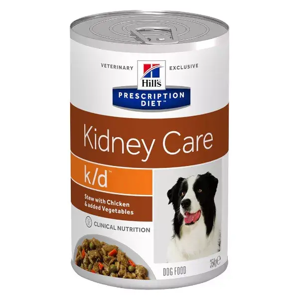 Ração úmida Hill's Prescription Diet Canine K/D Kidney Care, sabor frango, 354g