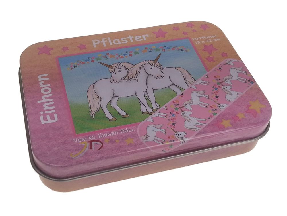 DOELL Heftpflaster<br>20 Stück, Dose, 19x72mm, Einhorn