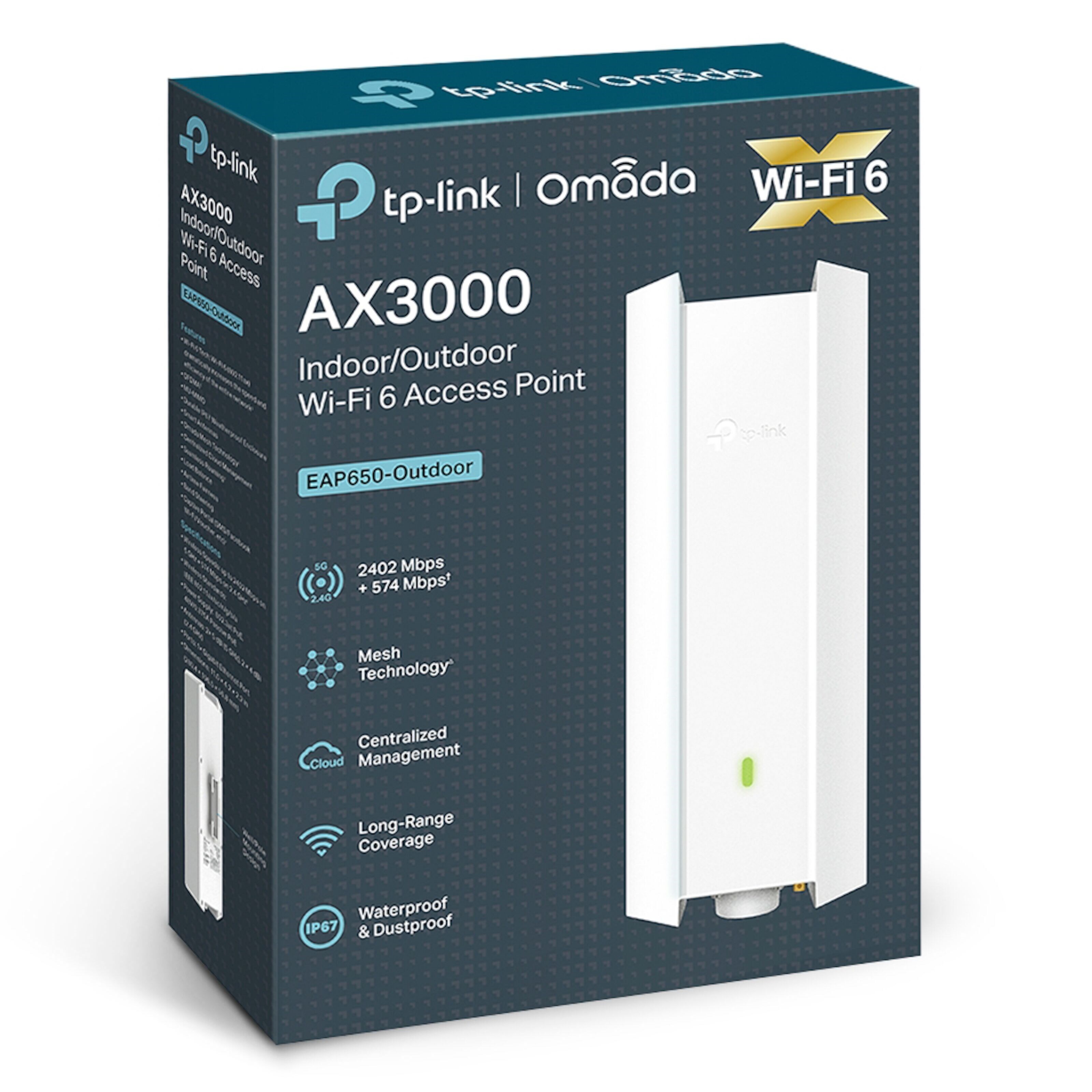 TP-link EAP650-Outdoor Aksesspunkt for utendørsbruk AX3000