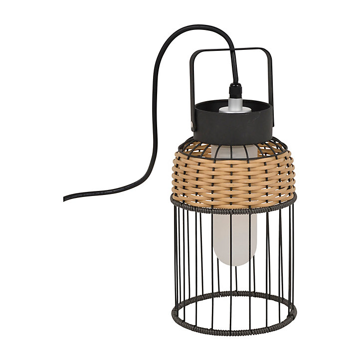 Baladeuse extérieur Ivoa E27 IP44 14W ∅17 x H.35cm Little Garden noi naturel