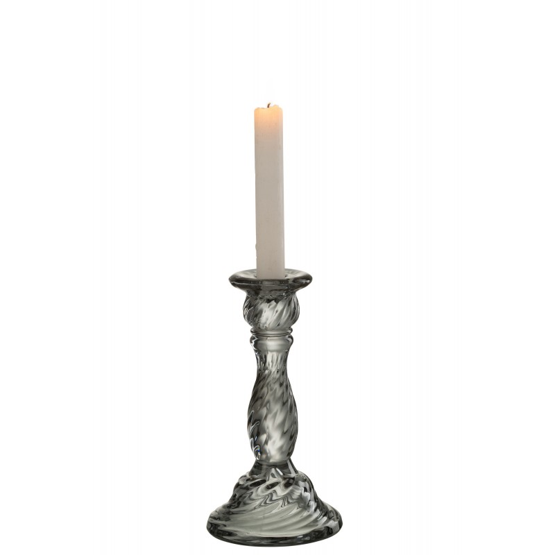 Chandelier en verre gris 11x11x20cm