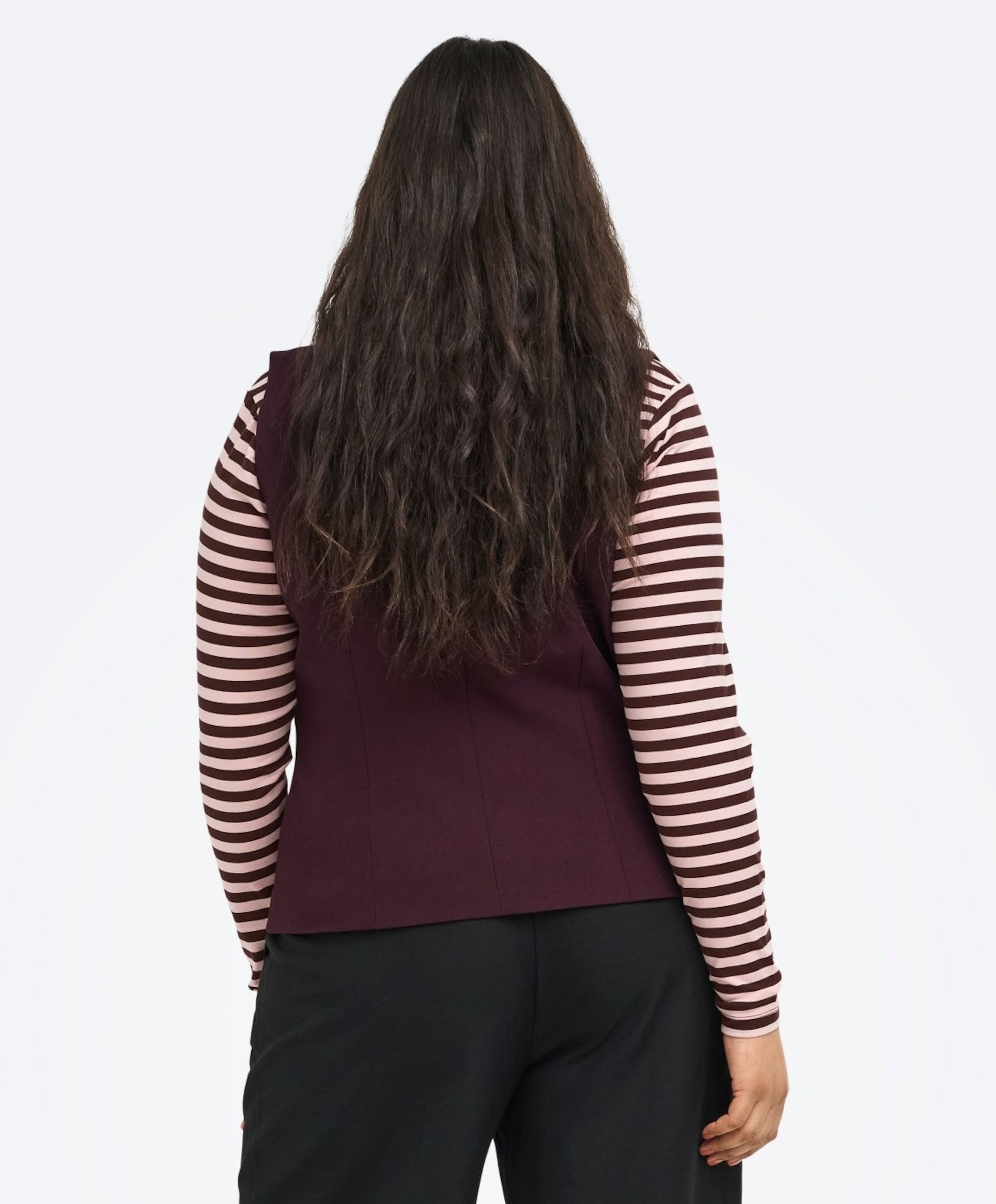 Only Carmakoma Dames gilet bordeaux