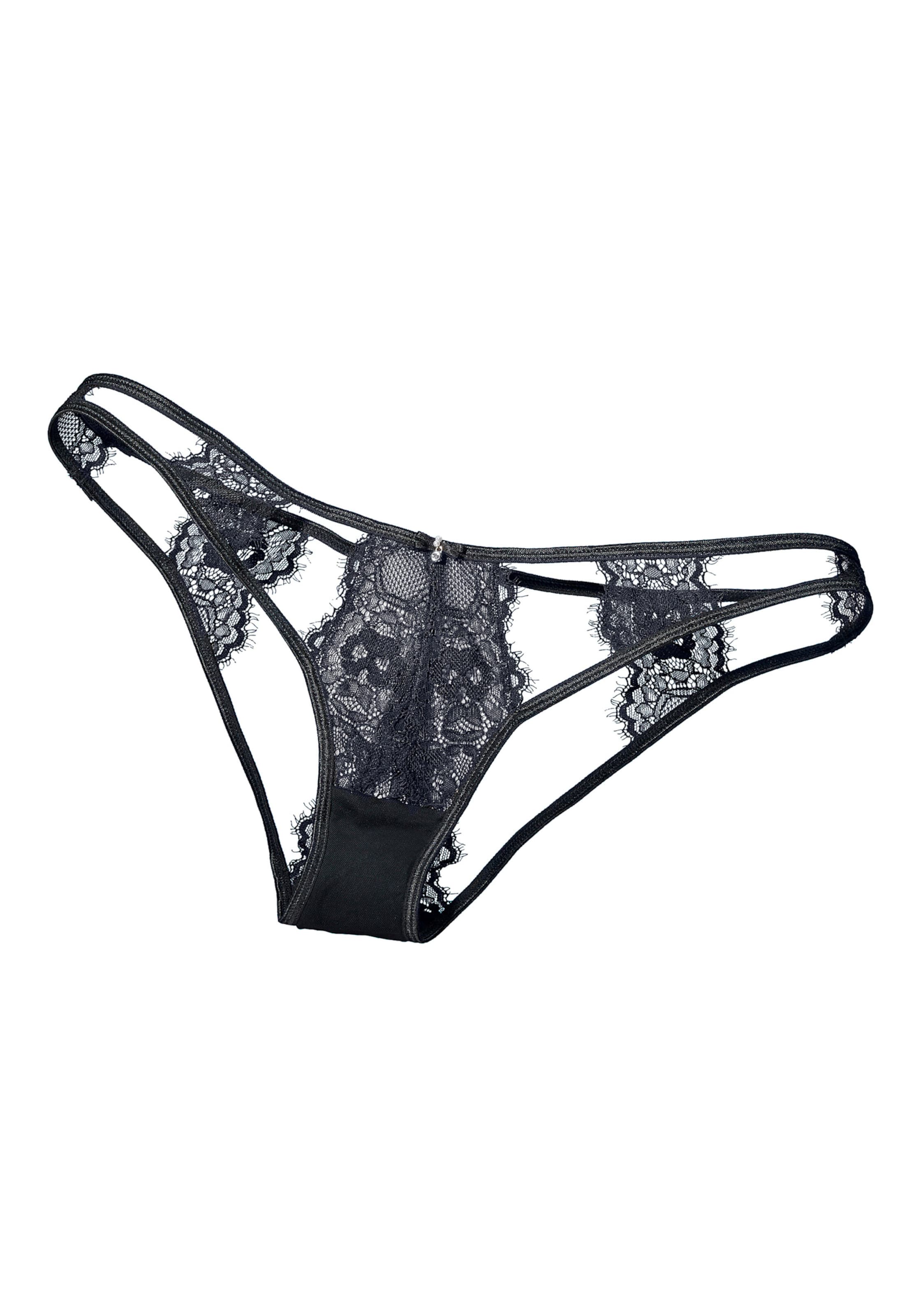 JETTE Tanga in schwarz