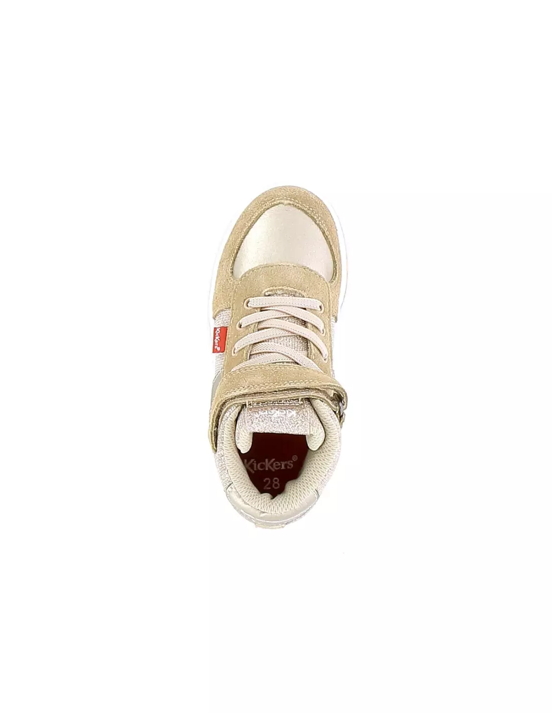 KICKERS BILBON BB MID - Baskets Beigeglitter