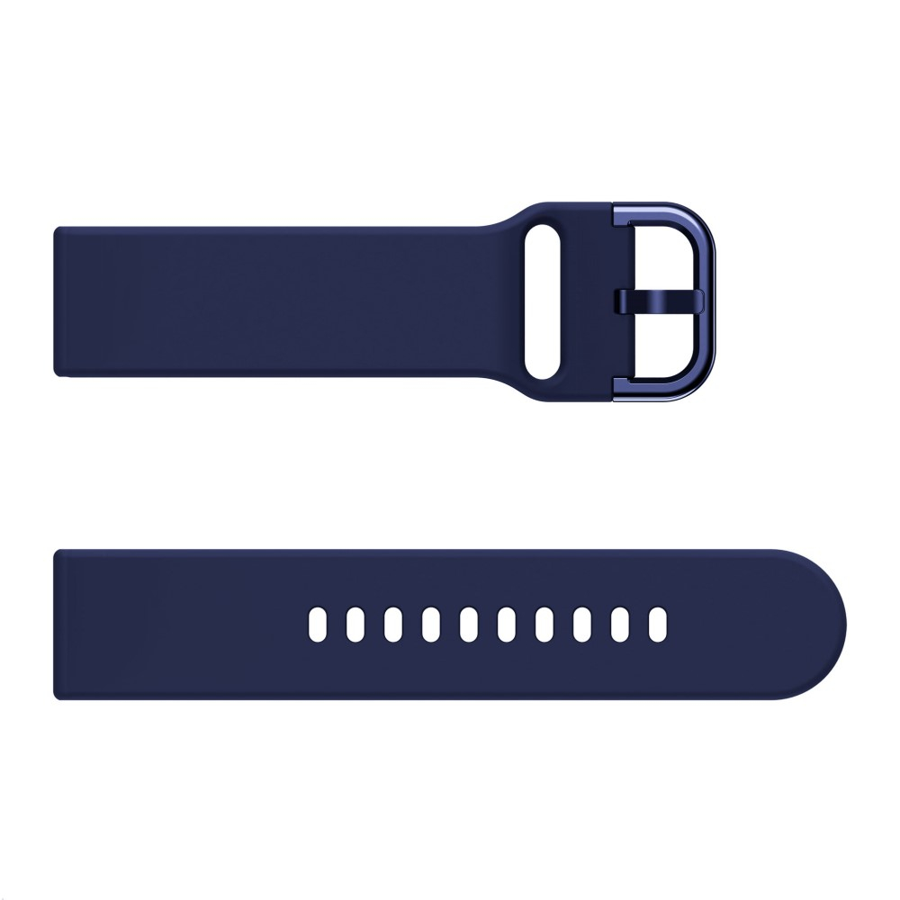 Samsung Galaxy Watch Active 2 (40mm) Silikon Sport Armband mit Dornschliesse (Gelenkumfang: 155-195mm) - Dunkelblau