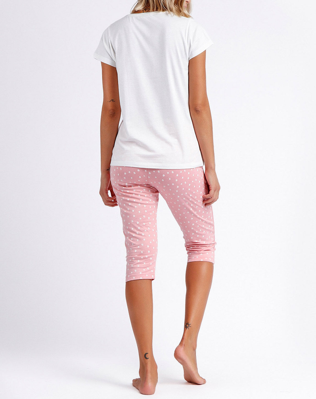 Admas Pyjama Je suis très chic blanc cassé/rose
