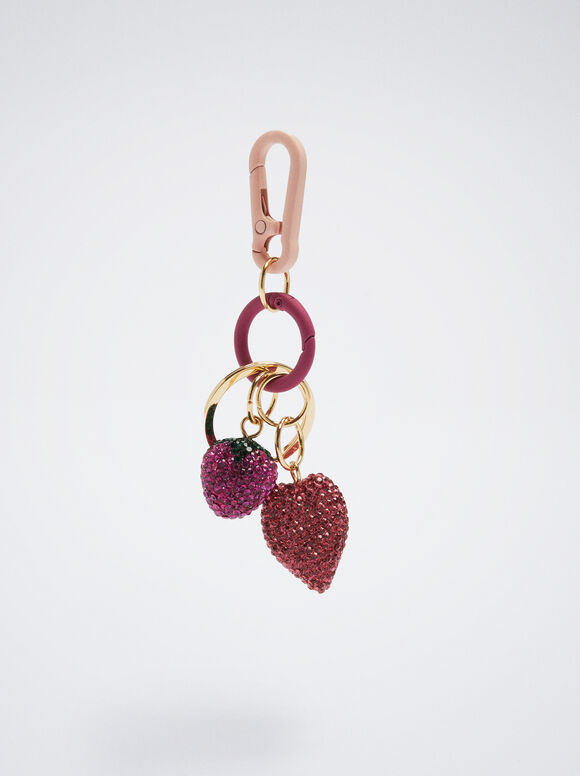 Pulseira com pingentes - Rosa