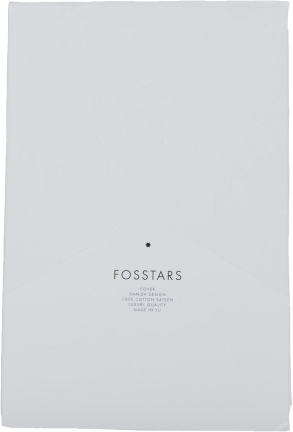 Fossflakes Nordic Sleep by Fossflakes Pudebetræk 45x70 cm Snow cotton sateen Hvid