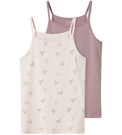 Name It Unterhemden - Noos - 2er-Pack - NkfStrap - Kaum Pink
