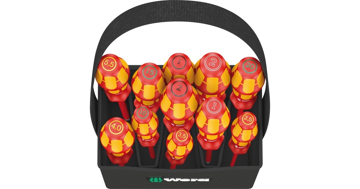 WeraKraftform 2go 100  schroevendraaier  (Rood/geel)