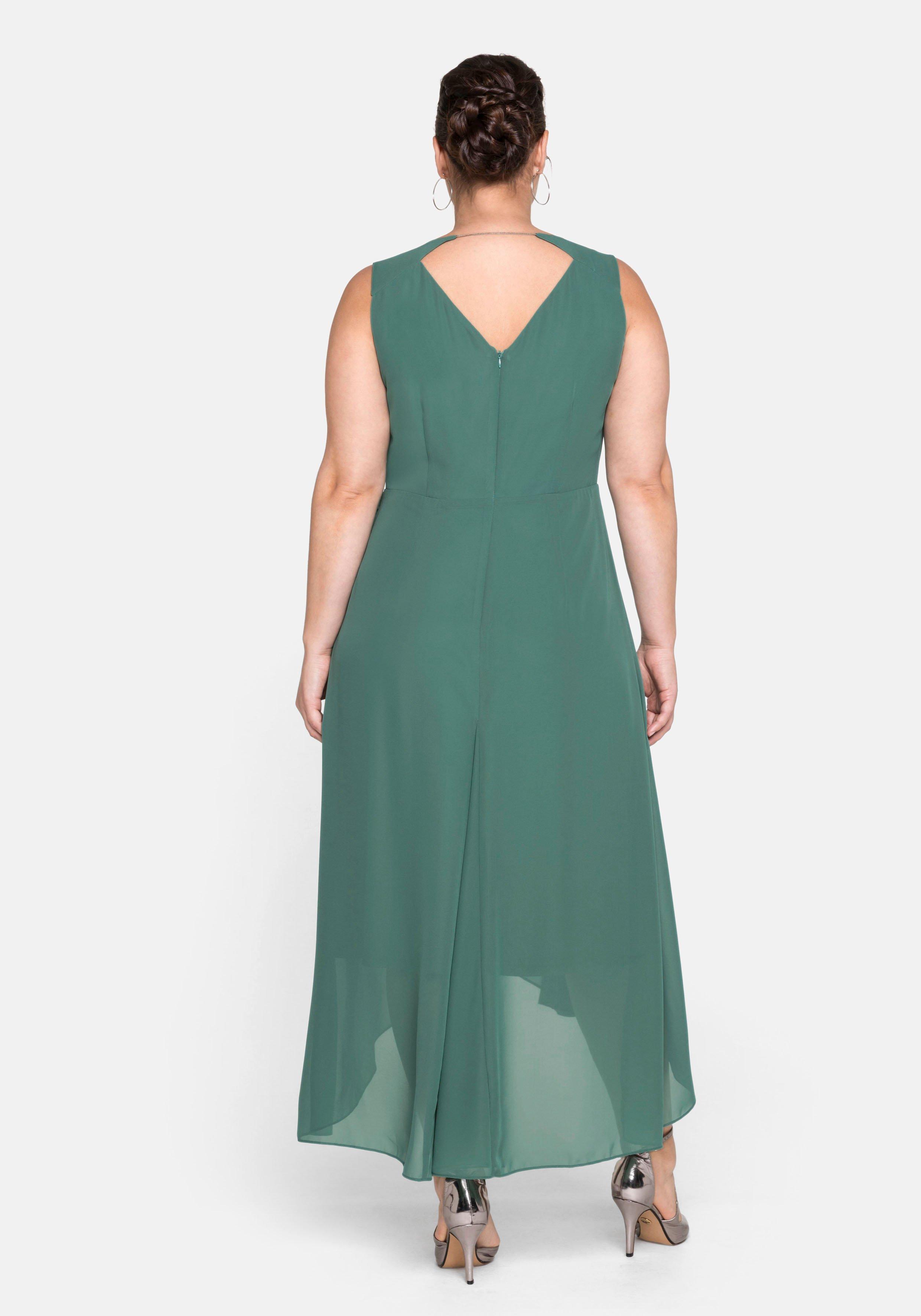 Chiffonkleid in Wickeloptik