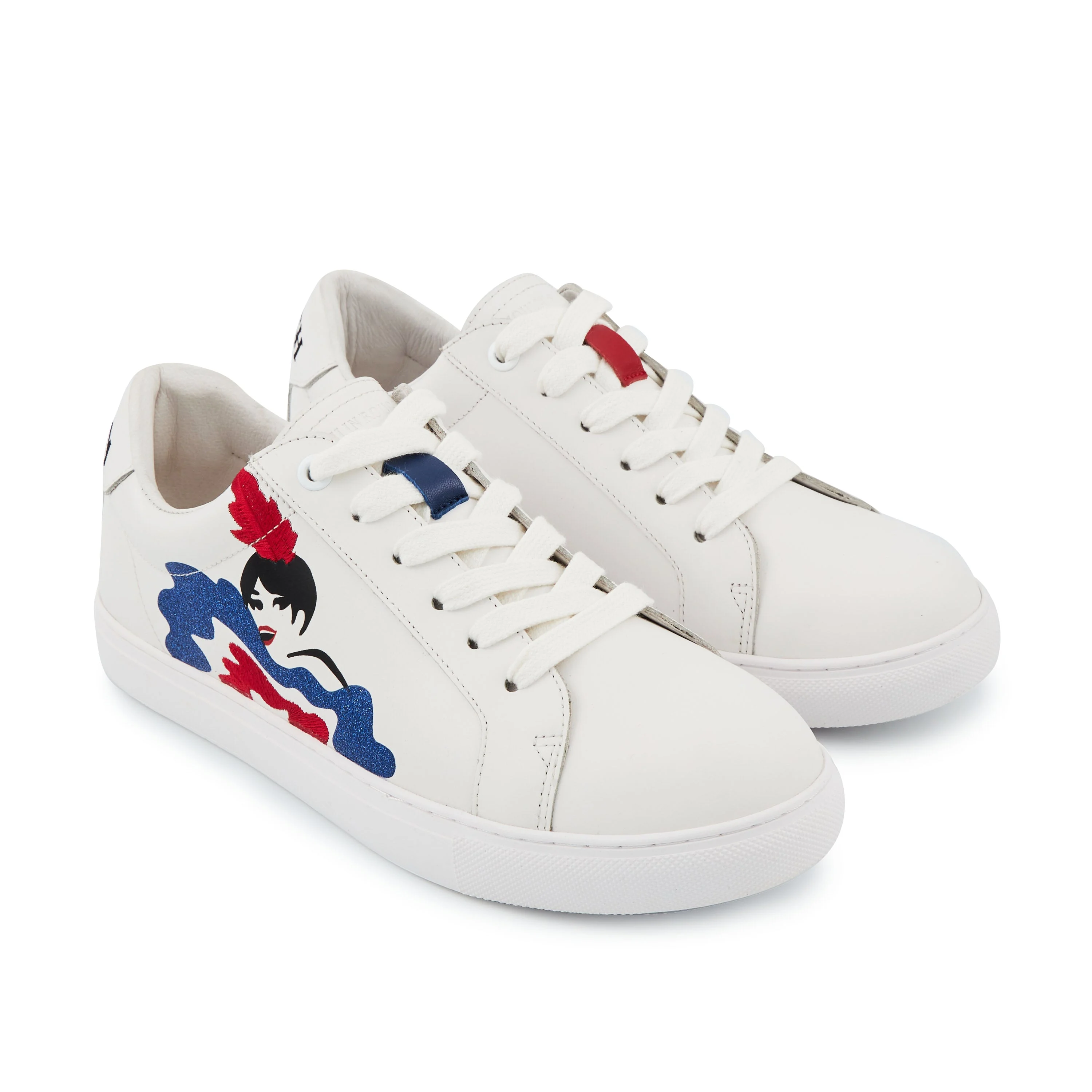 SIMONE MOULIN DANSEUSE - Sneakers en cuir | Blanc