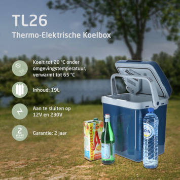 Travellife TL26 thermo-elektrische koelbox 19L