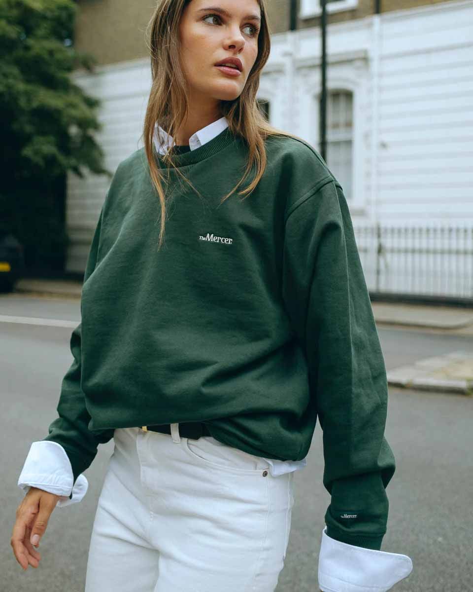 Mercer Amsterdam Sweater Donkergroen Sweater