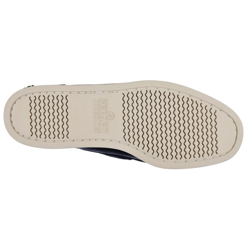 DOCKSIDES PORTLAND CRAZY Blue Navy-Chaussures bateau pour homme en cuir Portland