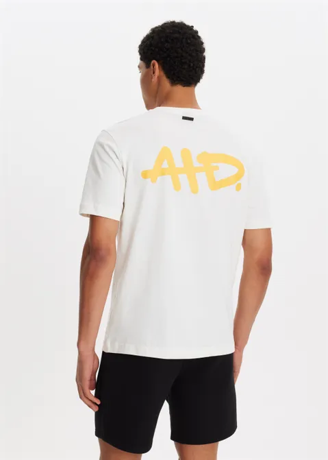 T-shirt met print merk off-white (WIT.O)