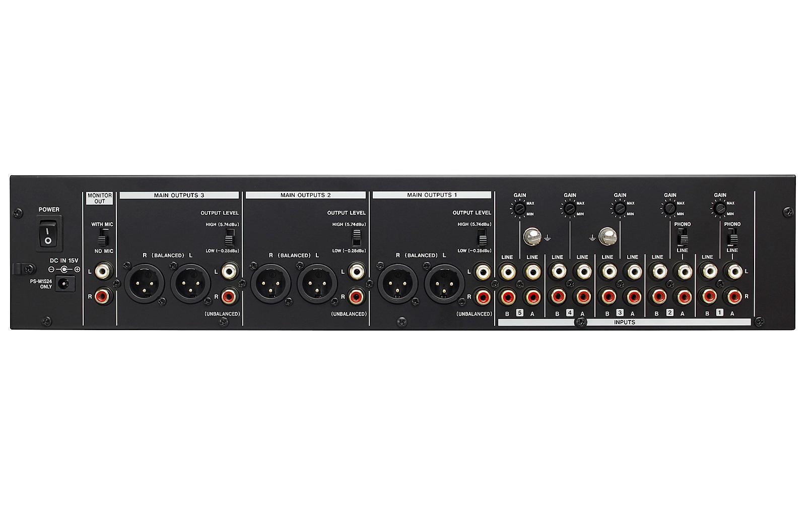 Mischpult MZ-223<br>3-Zonen-Mischer für die Festinstallation