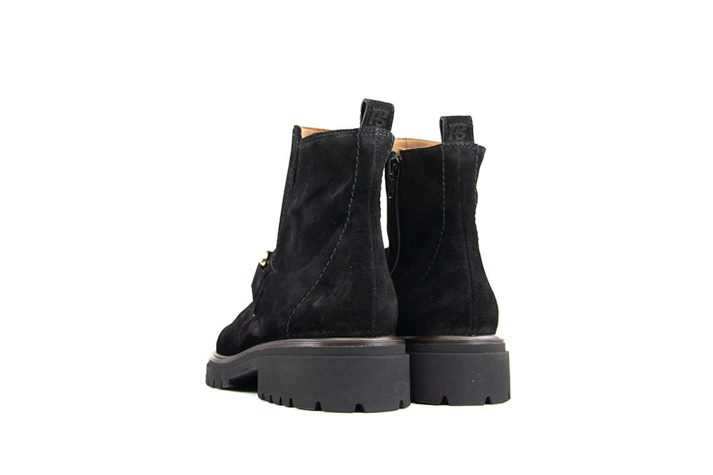 Paul Green Enkellaars Bit Soft Suede Black