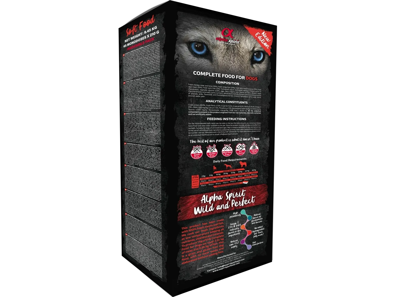 AlphaSpirit Alpha Spirit Semi-moist Puppies, 9 kg (45x200g)