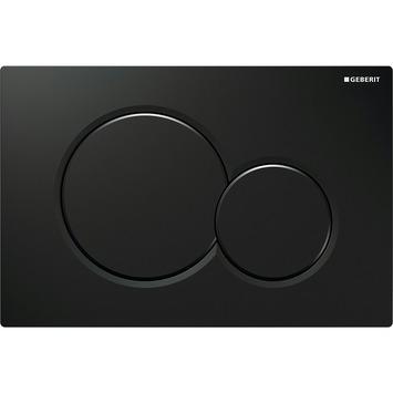 Geberit Bedieningspaneel Sigma 01 Zwart glanzend voor inbouwreservoir Systemfix