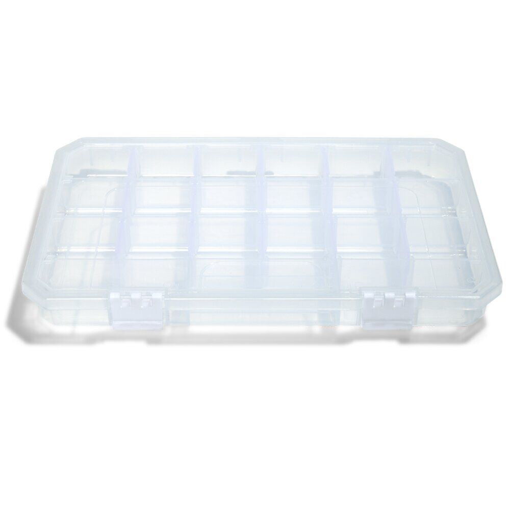 Boîte de rangement pour vis et quincaillerie 24 compartiments 22,5x36cm