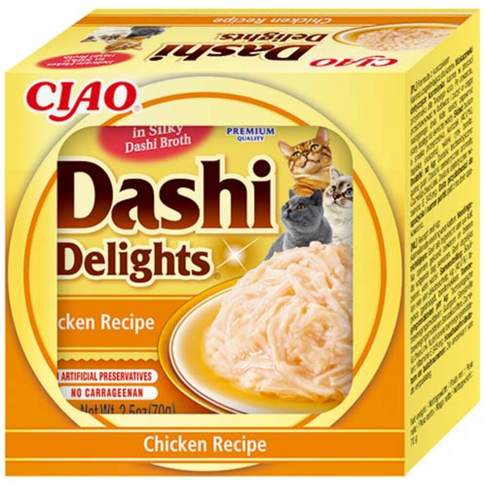 Ciao Dashi Delights Kattenvoer Nat Chicken70 gr