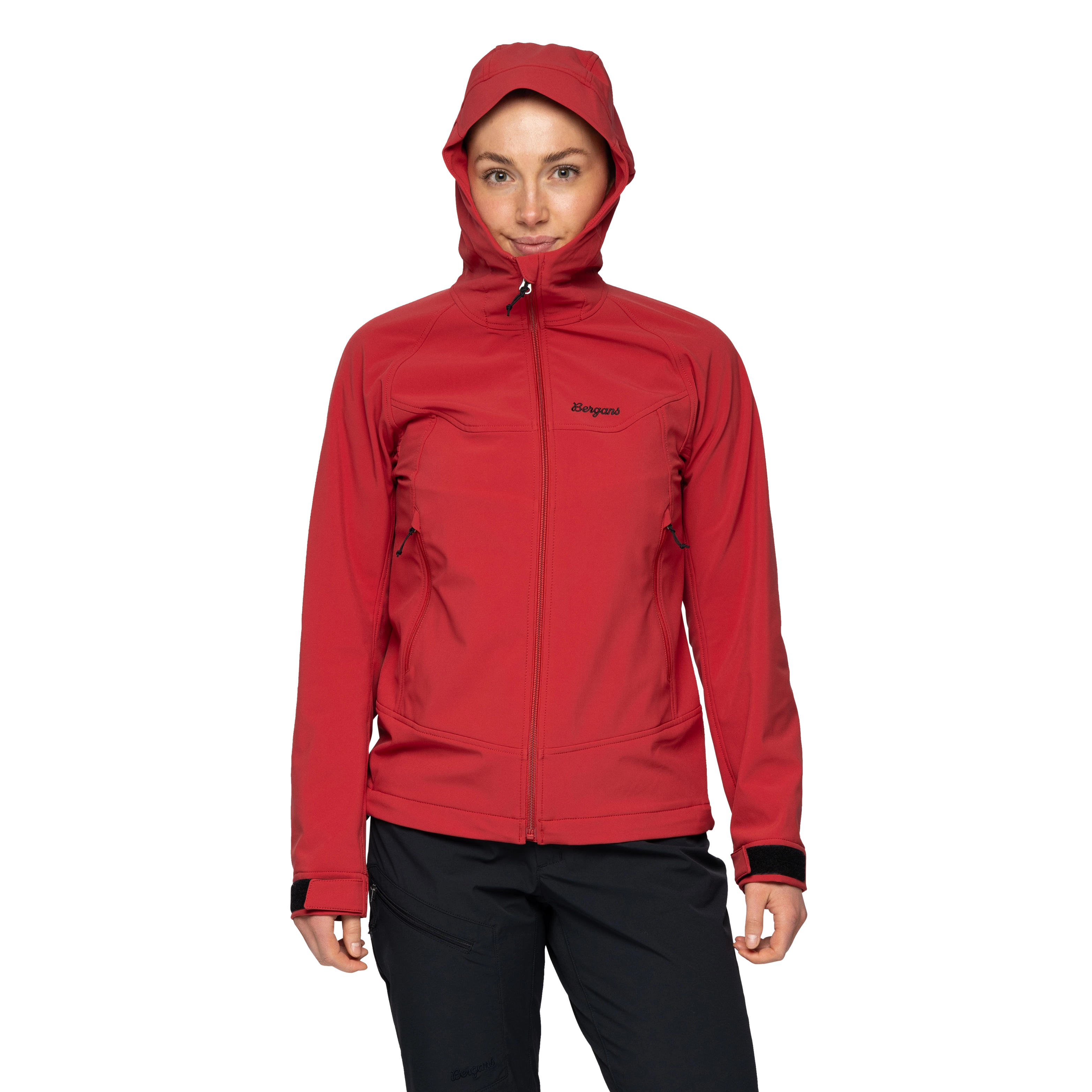 Vaagaa Softshell Jacket Hood Women Crimson Red