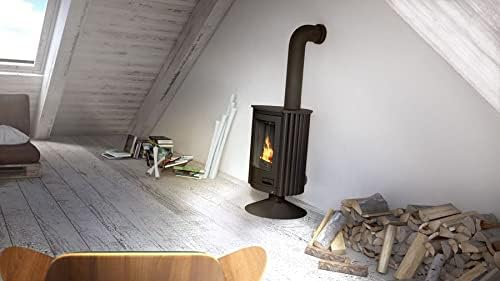 Warmluftofen | Masterflamme Piccolo II | 7 kW | Schwarz