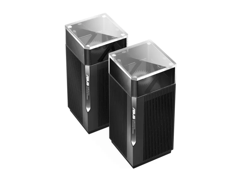 ASUS ZenWiFi Pro XT12 - Wi-Fi-system - (2 routere) - op til 6000 sq.ft - mesh 1GbE, 2.5GbE - Wi-Fi 6 - Tri-Band