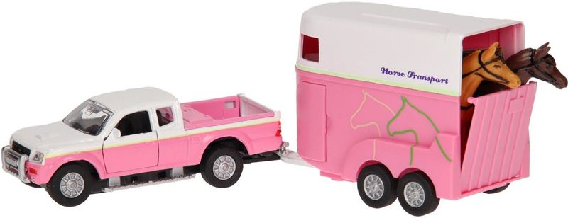 Kids Globe - Mitsubishi - Speelgoedvoertuig - Roze - Metaal