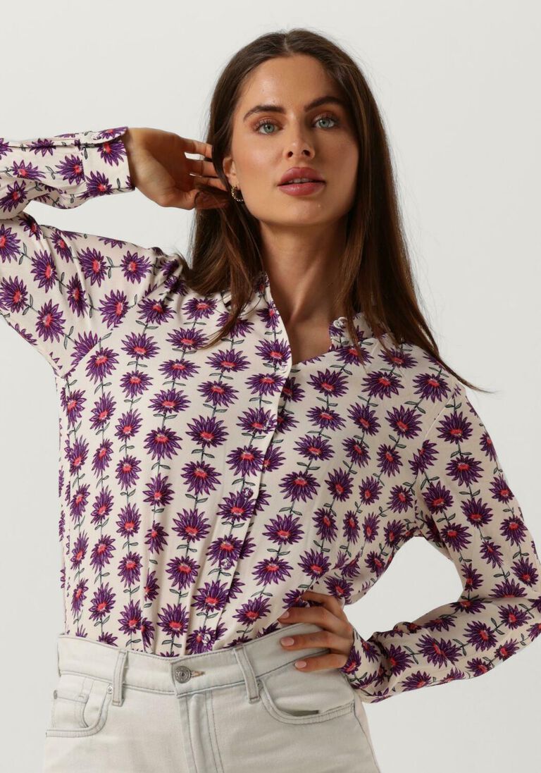 POM AMSTERDAM ecru pom amsterdam blouse mila flower ecru blouse