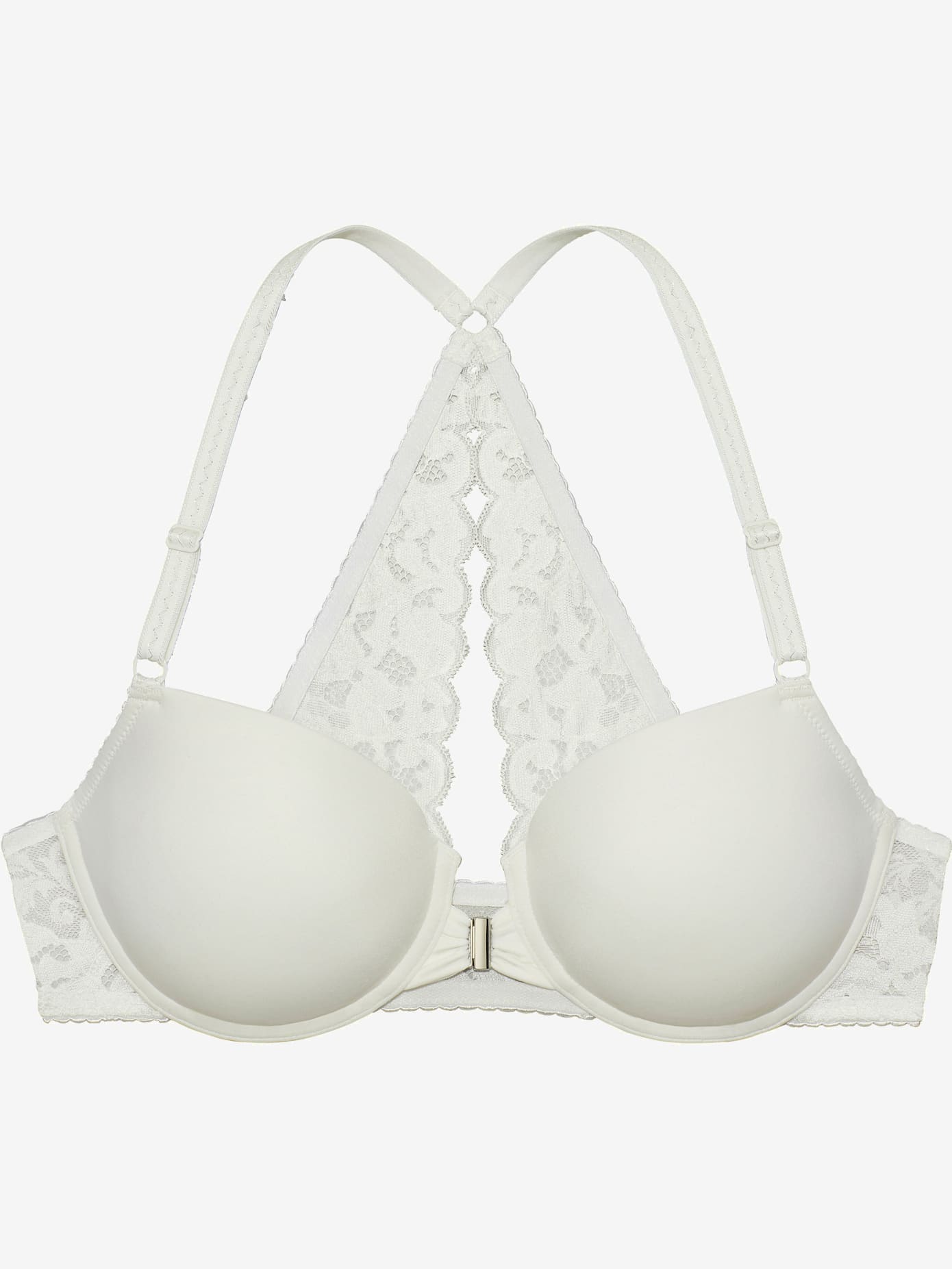 Soutien-gorge à coques avec joli dos en dentelle