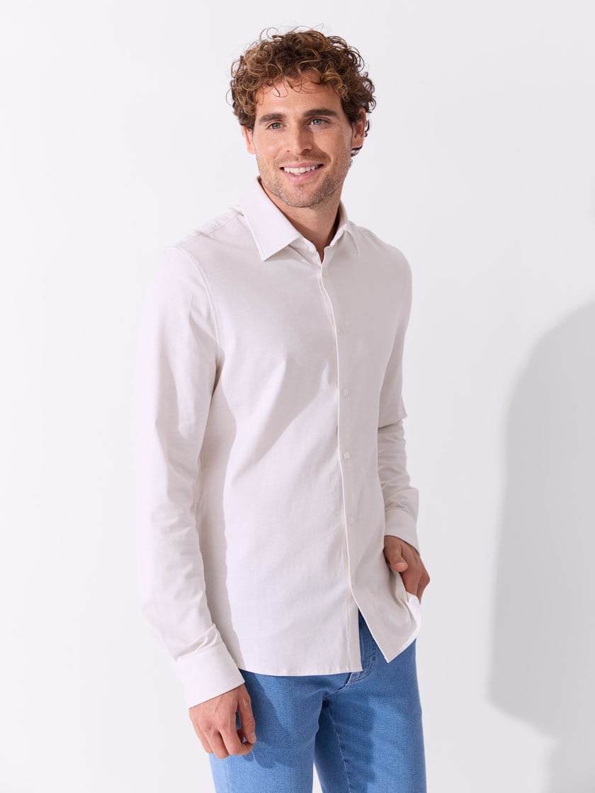 Cosimo jersey skjorte Coconut Milk