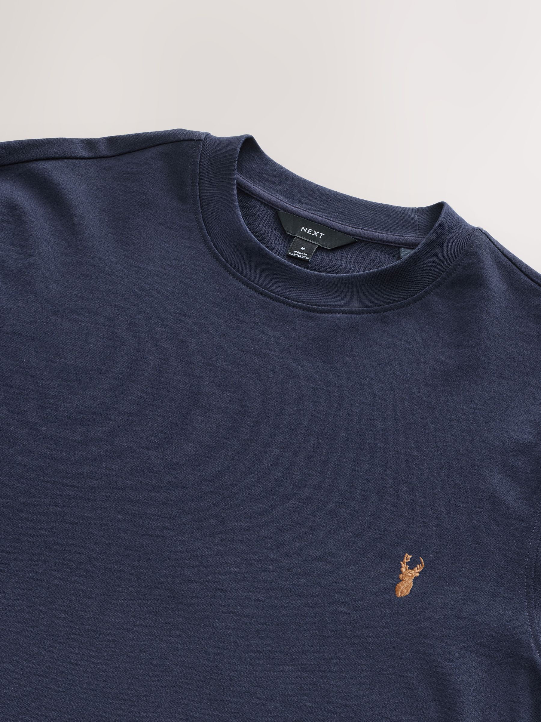 Donkerblauw - Dun sweatshirt met ronde hals