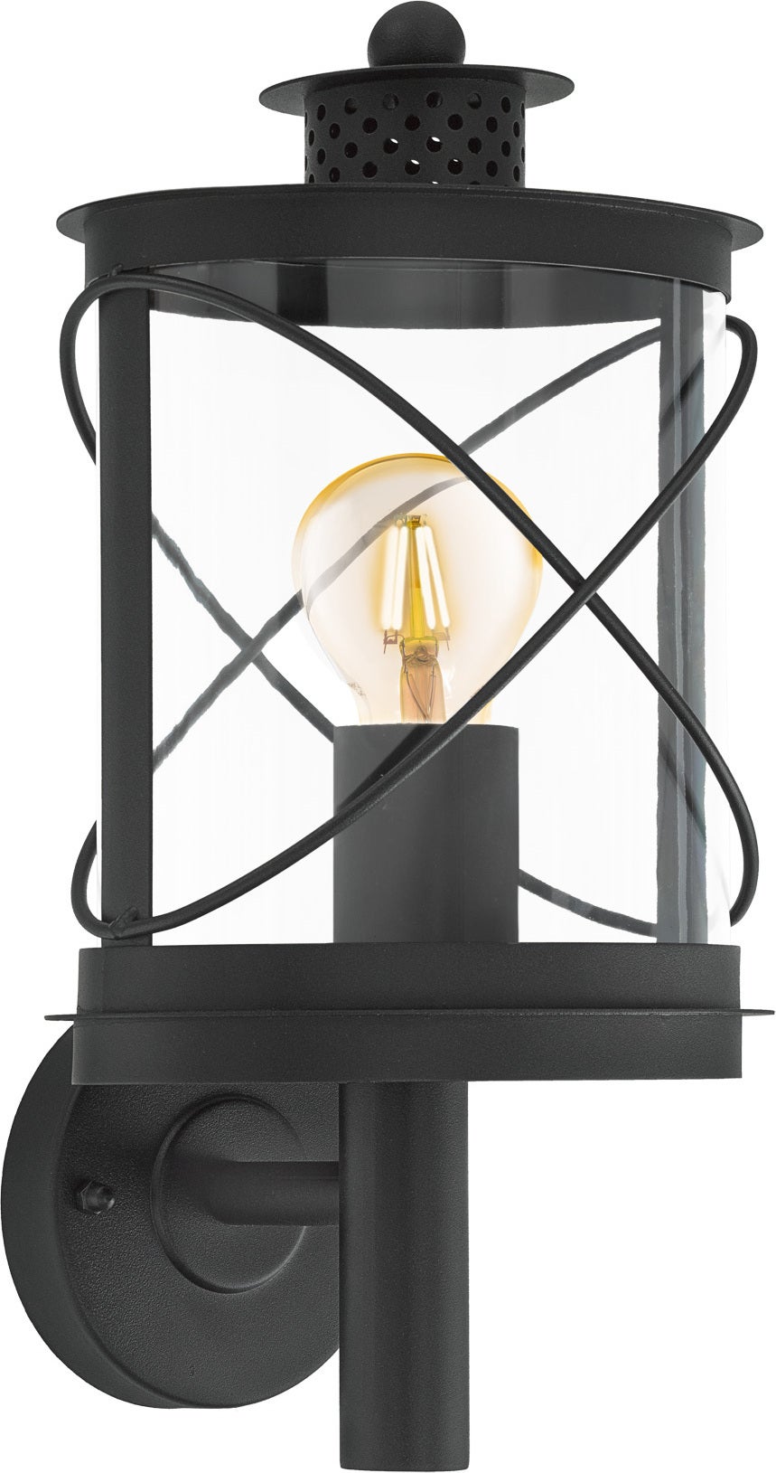 Eglo wandlamp Hilburn zwart 17 x 21 x 38 cm